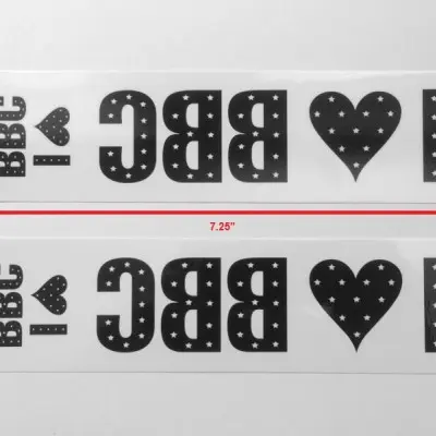 I Love BBC! Temporary Tattoo Pack of Four