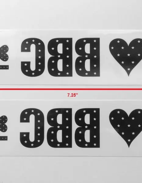 I Love BBC! Temporary Tattoo Pack of Four
