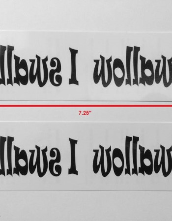 I Swallow Temporary Tattoo Pack of Four