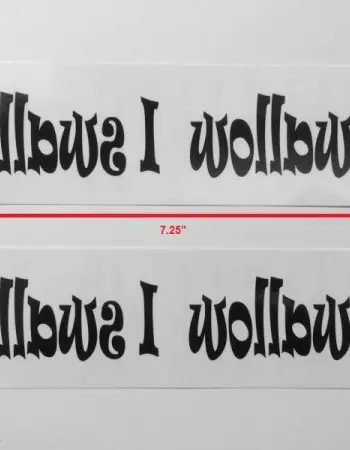 I Swallow Temporary Tattoo Pack of Four