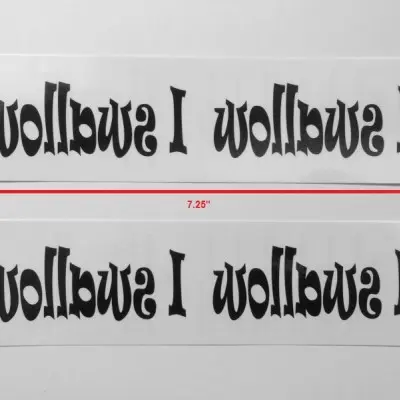I Swallow Temporary Tattoo Pack of Four
