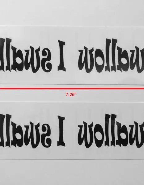 I Swallow Temporary Tattoo Pack of Four