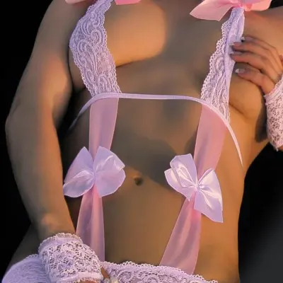I Touch Myself - Micro Mini Dress with Large Bows