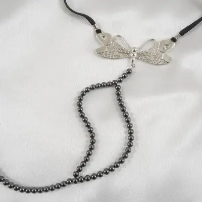 I Want to Fly  - Women's Dragonfly G-String with Crystal in Silver