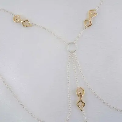 Infinite Fairy - Breast Chain Non-Piercing Nipple Rings in Silver
