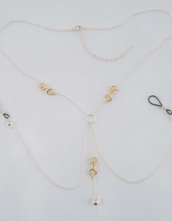 Infinite Fairy - Brustketten-Nippelringe ohne Piercing in Silber