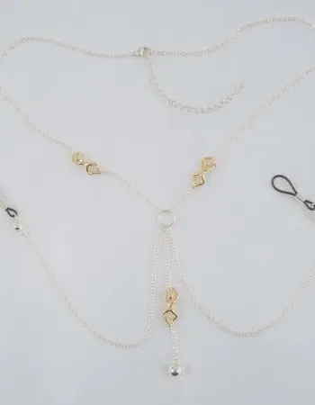 Infinite Fairy - Breast Chain Non-Piercing Nipple Rings in Silver