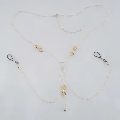 Infinite Fairy - Breast Chain Non-Piercing Nipple Rings in Silver