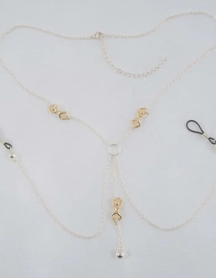 Infinite Fairy - Breast Chain Non-Piercing Nipple Rings in Silver