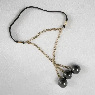 Infinity Trinity - 24 Carat Gold Penis Band with Hematite Globes