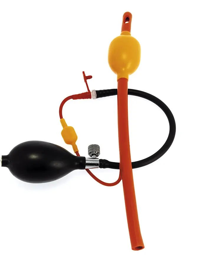 Inflatable Intestinal Explorer with Hose and Pump