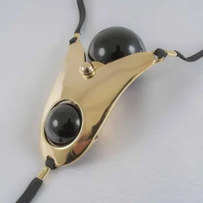 Inside Out - Women’s Intimate Ecstasy Penetrating G-String Orb in Gold
