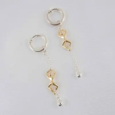 Intense Craving - Non-Piercing Labia Rings With Sterling Silver Pendant