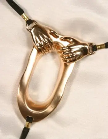 Into You - Gold Non-piercing Clit Jewelry with G-String