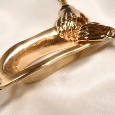Into You - Gold Non-piercing Clit Jewelry with G-String