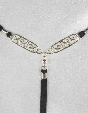 Khufu - Silver Vagina Jewelry with Egyptian Scarab Charm