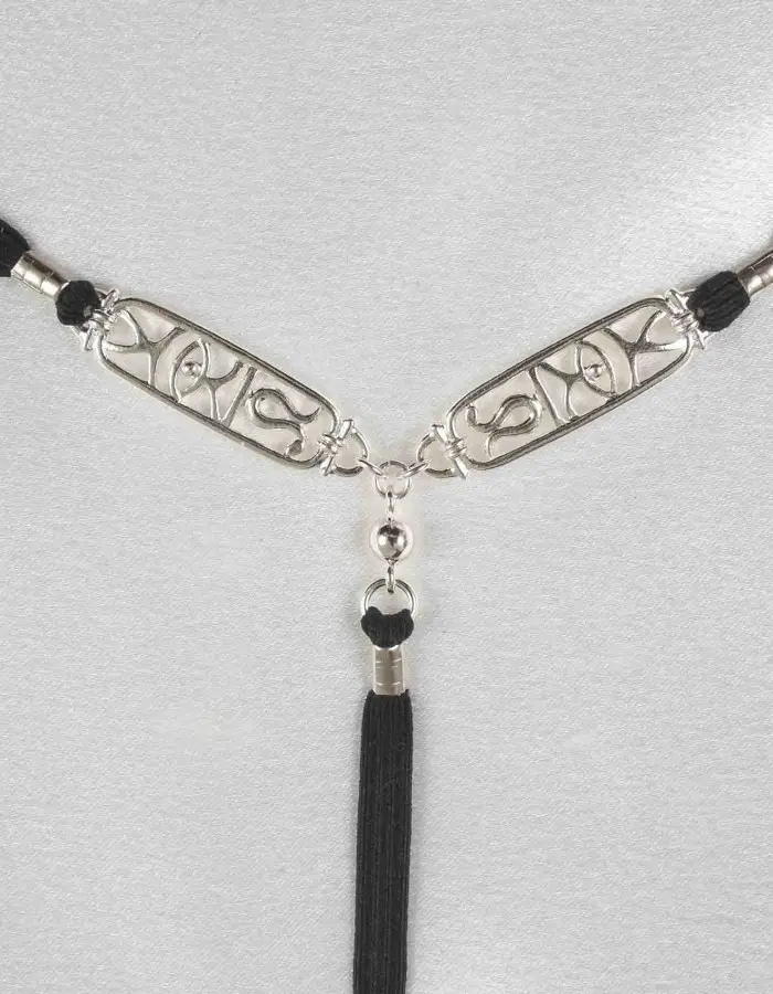 Khufu - Silver Vagina Jewelry with Egyptian Scarab Charm