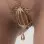 Kimberly - Women's Birdcage G-String with Pendant in Gold