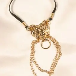 King of Beasts - Men's Lion Penis Chain in Gold