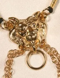 King of Beasts - Men's Lion Penis Chain in Gold