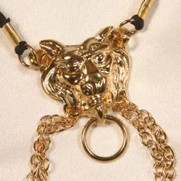 King of Beasts - Men's Lion Penis Chain in Gold