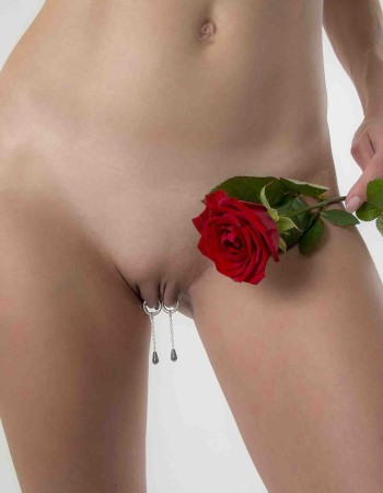 Kiss Kiss - Bisous en argent non perçant Bisous Labia