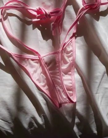 La La La - Sheer Tie Thong Panty