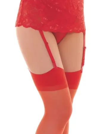 Lace Garter Belt With Stockings