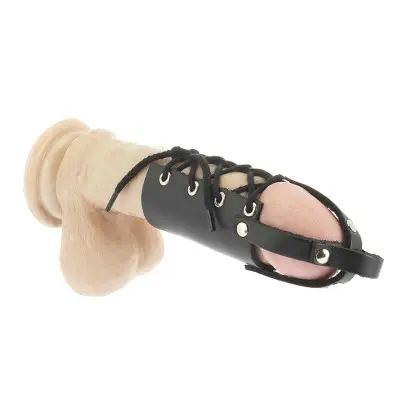 Lace Up Penis Tube With Tip Straps