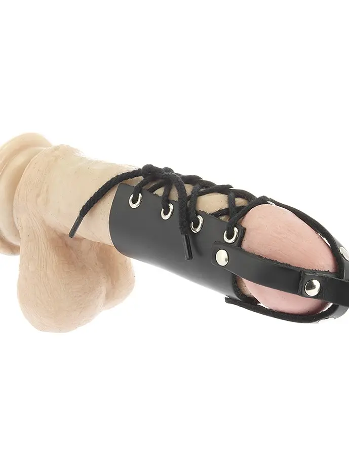 Lace Up Penis Tube With Tip Straps