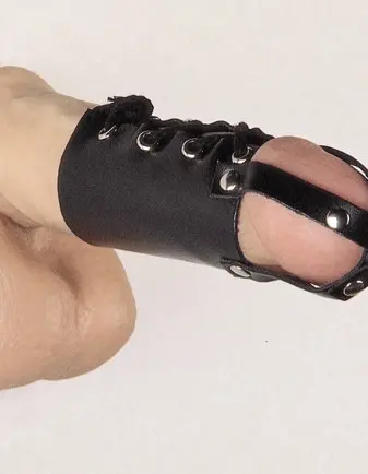 Lace Up Penis Tube With Tip Straps