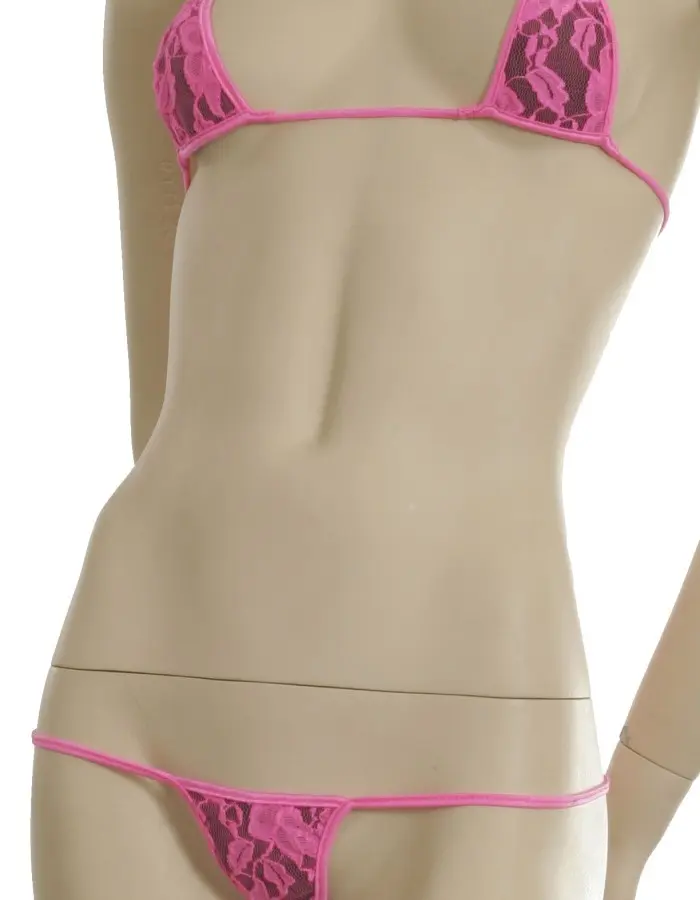Lacey Poolside - G-String Lingerie Bikini with Opaque Lining