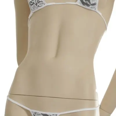 Lacey Poolside - G-String Lingerie Bikini with Opaque Lining
