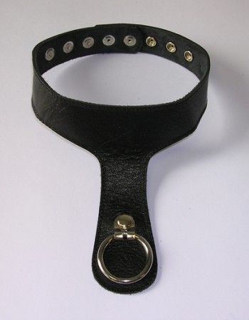 Lambskin Slave Collar with Guide Ring
