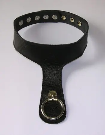 Lambskin Slave Collar with Guide Ring