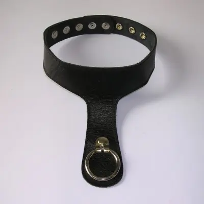 Lambskin Slave Collar with Guide Ring