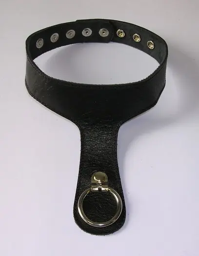 Lambskin Slave Collar with Guide Ring