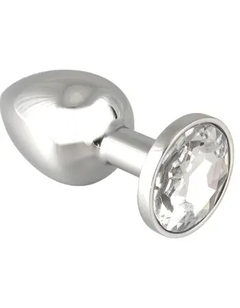 Large Metal Butt Plug With Crystal