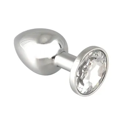 Large Metal Butt Plug With Crystal