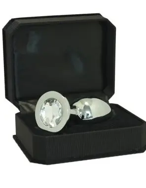Large Metal Butt Plug With Crystal