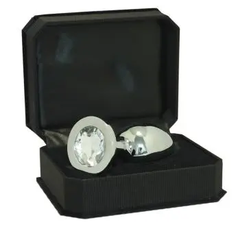 Large Metal Butt Plug With Crystal