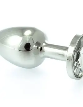 Large Metal Butt Plug With Crystal