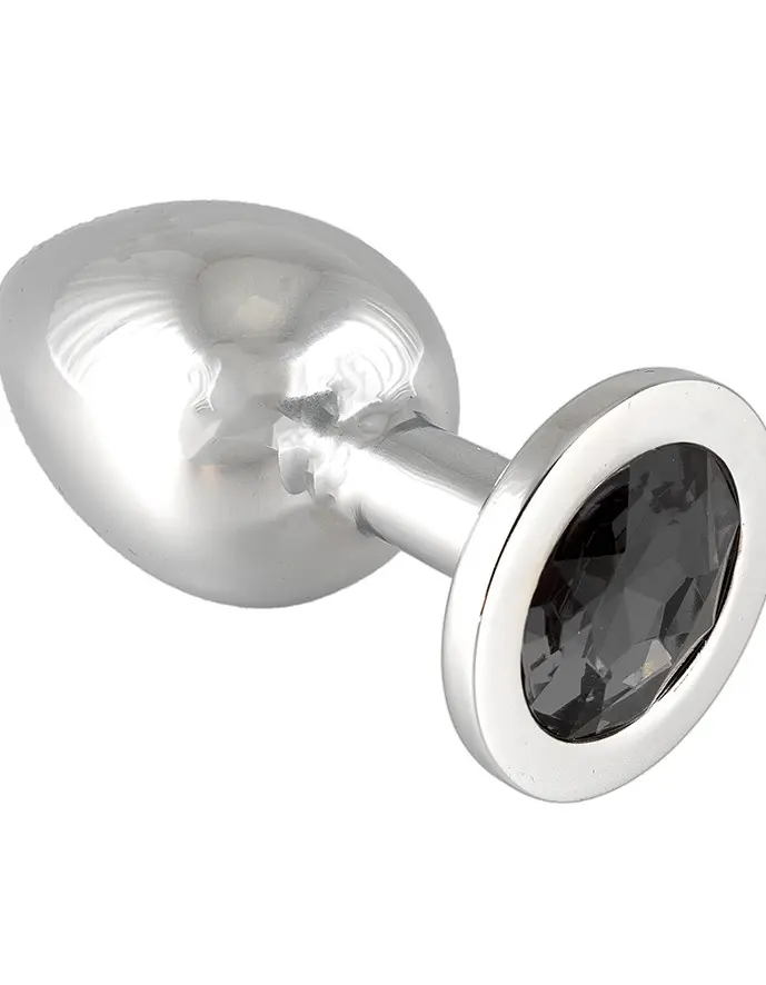 Large Metal Butt Plug With Crystal