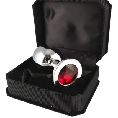 Large Metal Butt Plug With Crystal