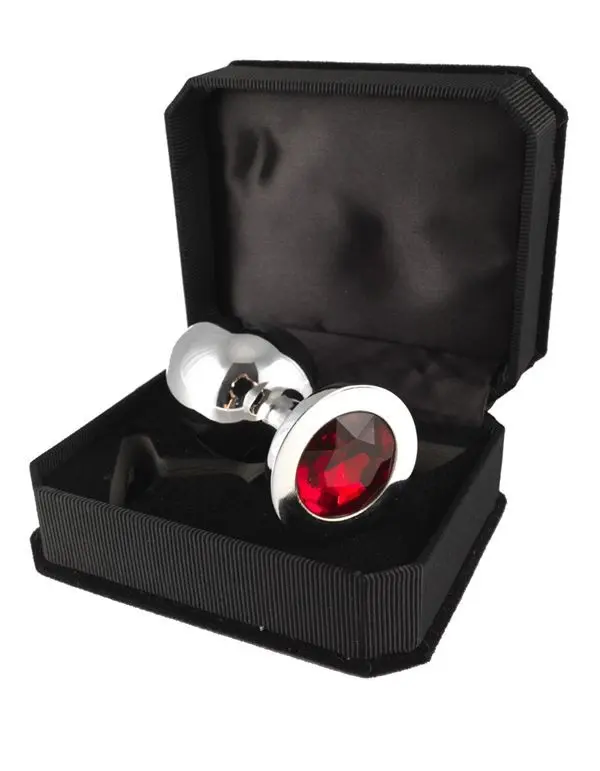 Large Metal Butt Plug With Crystal