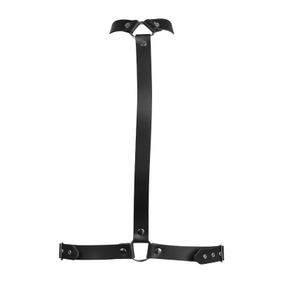 Leder Bondage Brust-Harness Vorder- oder Rückseite – Verstellbarer BDSM Körpergurt