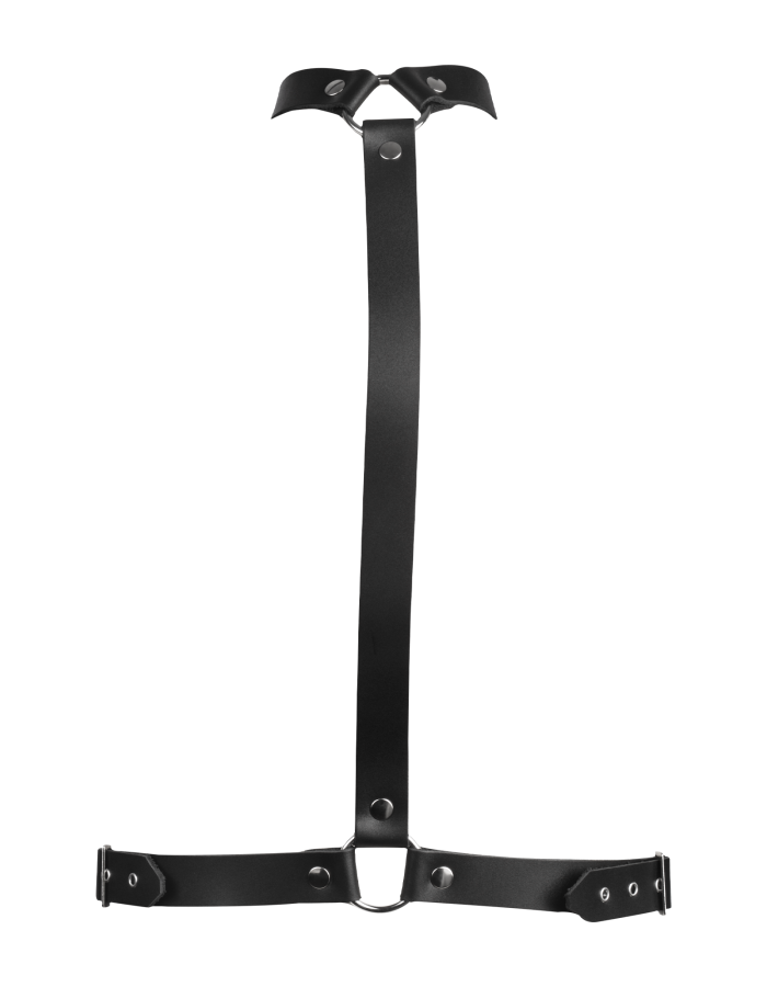 Leder Bondage Brust-Harness Vorder- oder Rückseite – Verstellbarer BDSM Körpergurt