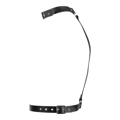 Leather Bondage Chest Harness Front or Back – Adjustable BDSM Body Strap