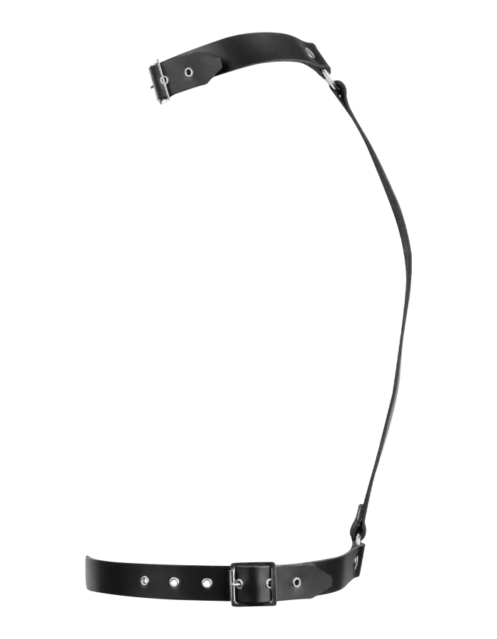 Leather Bondage Chest Harness Front or Back – Adjustable BDSM Body Strap