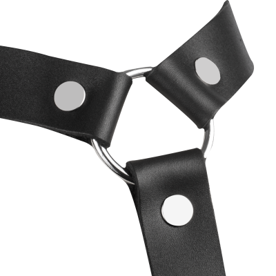 Leder Bondage Brust-Harness Vorder- oder Rückseite – Verstellbarer BDSM Körpergurt